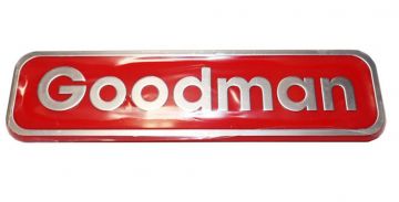 Goodman 0161F00000P Furnace Nameplate