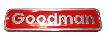 Goodman 0161F00000P Furnace Nameplate