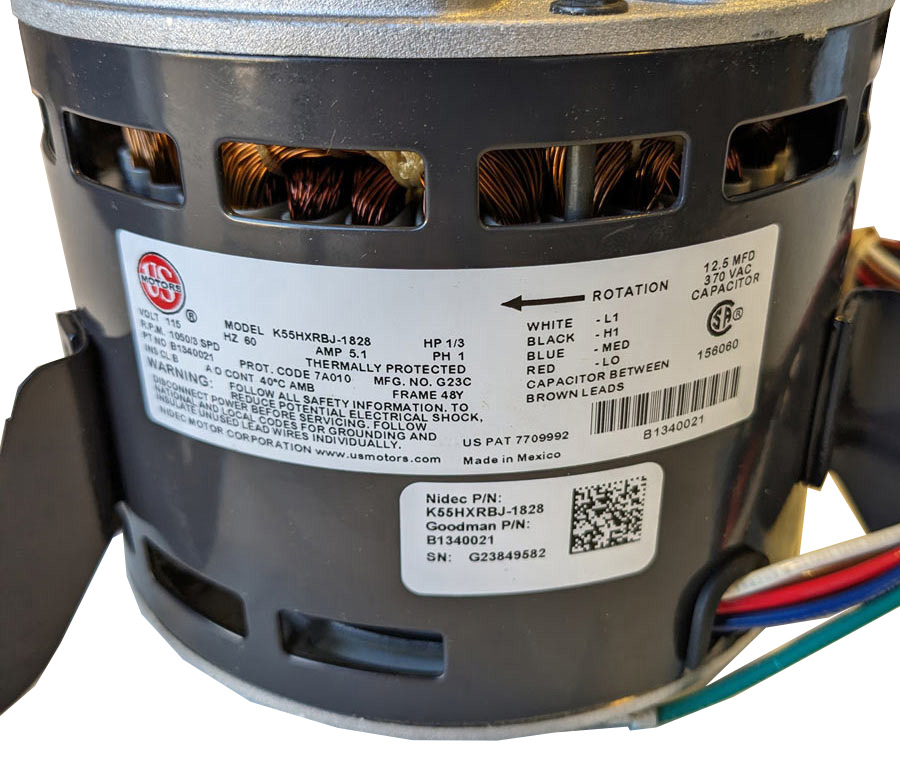Goodman B1340021S 1/3 HP Blower Motor