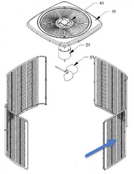 Goodman 0121R00021PDG Louvered Side Panel